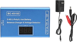 Lipo Battery Balance Charger,RC Battery Balance Charger with Voltage Display for 2S, 3S, 4S (US Plug 100â€‘240V)
