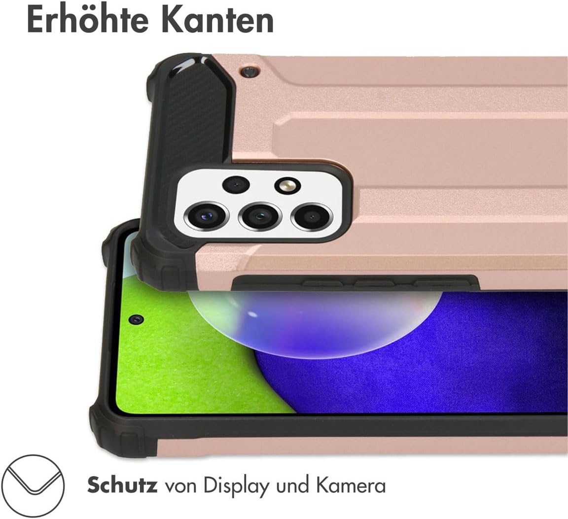 Close-up of the iMoshion case showing raised edges around the screen and camera for protection.