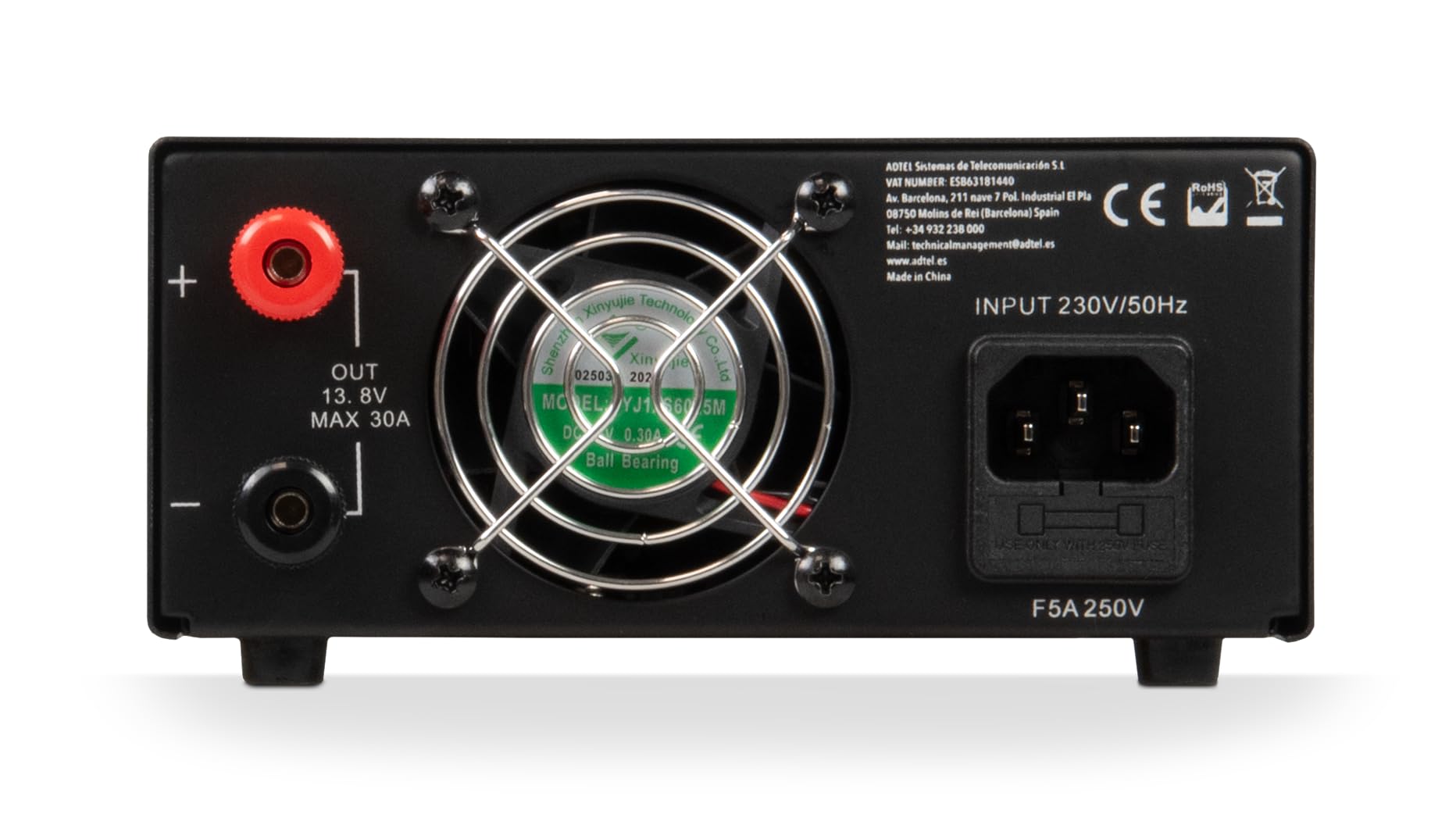 SPS-2030D Fuente de alimentación conmutada 220V, Salida Ajustable de 9 a 15 V, Capacidad 20 – 30 A