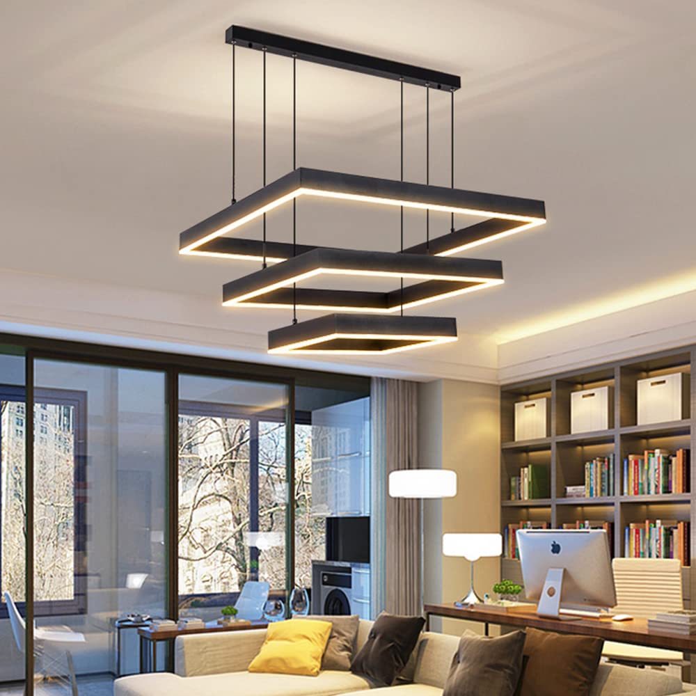 Square Bronze Led Mini Pendant Light Fixture