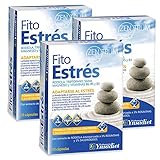 Pack 3 Fito Estrés Zentrum Ynsadiet 30 cápsulas vegetales, 90 cápsulas en total, con rodiola, L-triptófano, SAMe, magnesio y vitaminas B3, B5 y B6, formato ahorro diario.