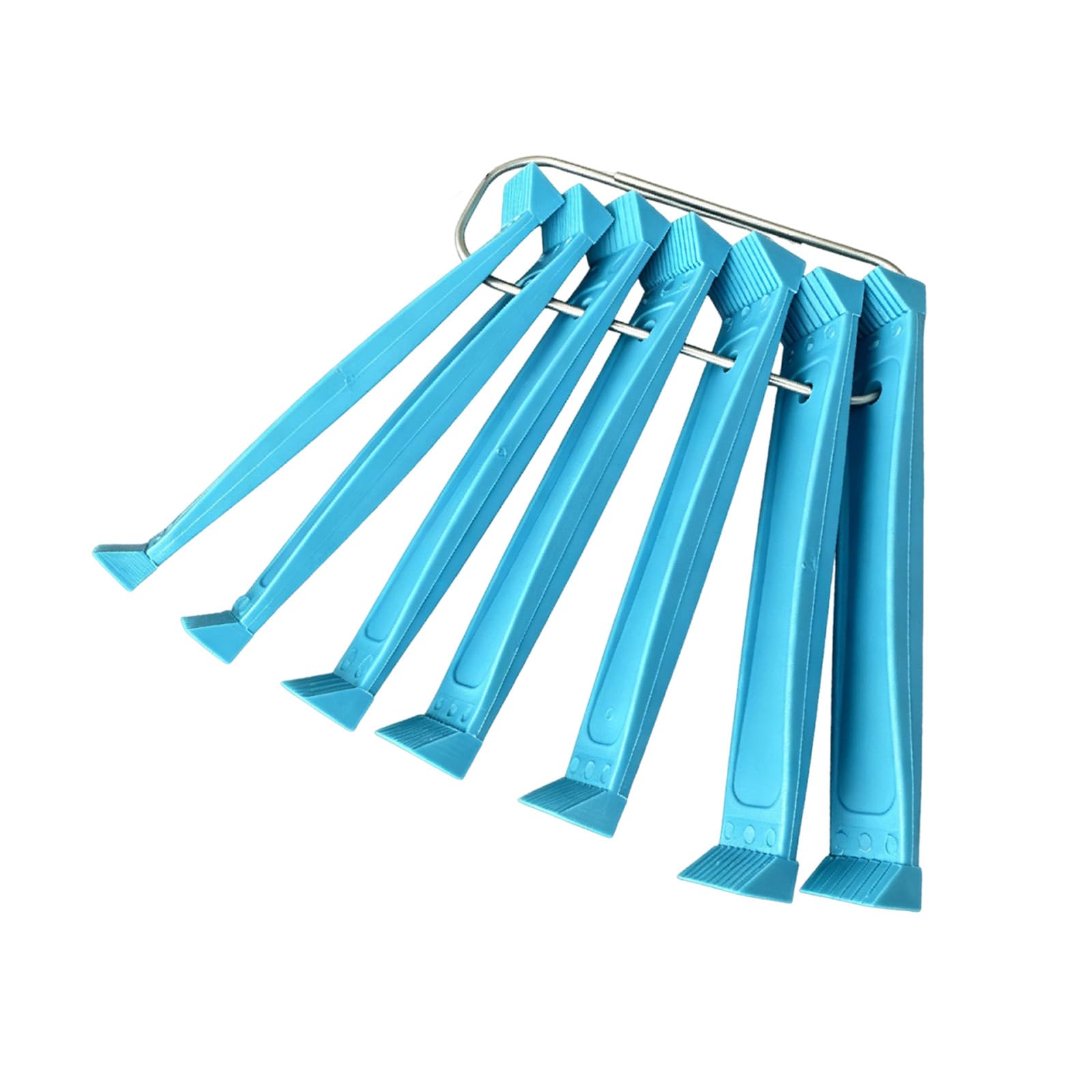 7Pcs Multifunctional Fin Comb Set Wear Resist Colored Radiator Fin Comb Comfortable Grip Air Conditioner Radiator Accessories for Automotive Industry Cleaning