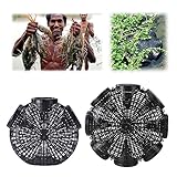 BINGONE 2023 New Upgrade Fish Trap, EEL Trap, Crayfish Trap, Crayfish Traps for Lakes, Minnow Trap Plastic, Durable Plastic Container Supplies Black Fish Net for Outdoor Lobster Catfish (2 pcs)