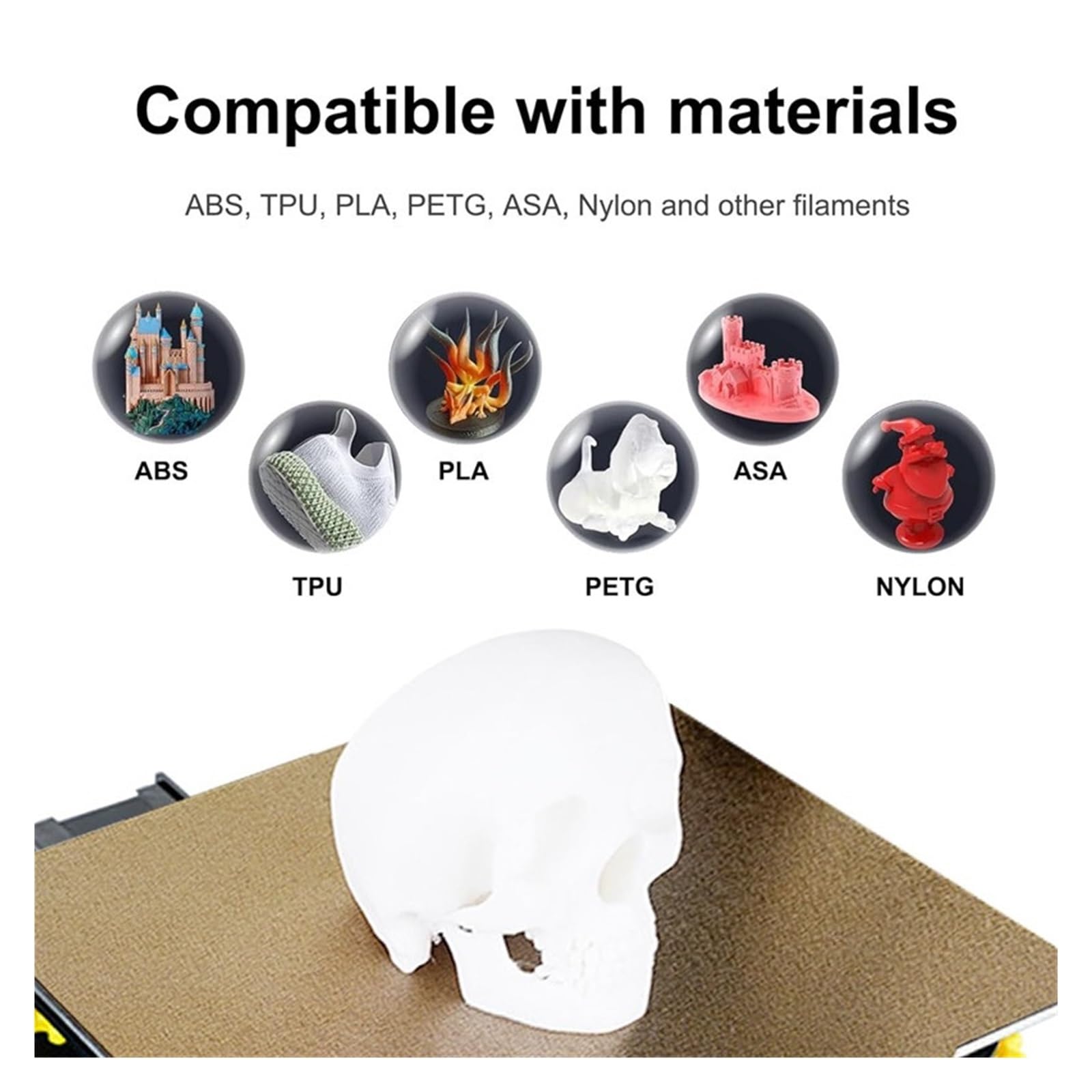 Build Plate, PEI Doppelseitige, strukturierte, Glatte, magnetische Bauplatte aus Federstahl, 120/250/300/355 mm,for 3D Printer(with Base,250x250mm)