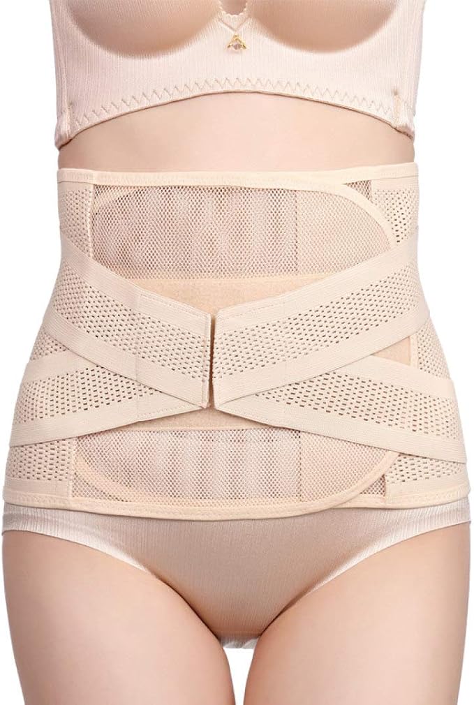 Ceinture De Soutien Pelvien Post-partum Queenral - Ajustable, Soulage Douleurs Dos/hanches, Remonte Fesses, Noir/beige
