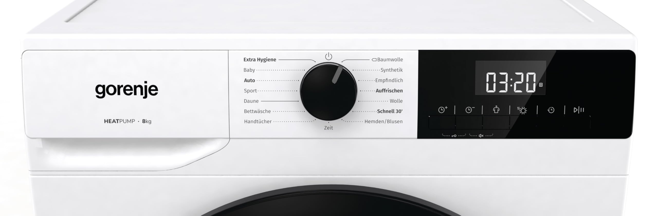 Gorenje DHNE83 Wärmepumpentrockner 8kg 15 Programme TwinAir Feuchtesensor LED Display EEK C