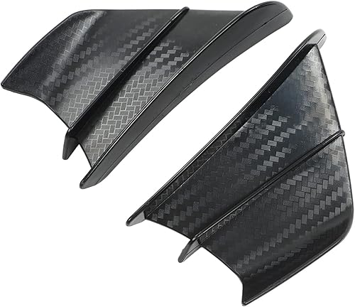 Miniatura 5 de Aramox 1 par de aletas aerodinámicas para motocicleta, ala de viento de fibra de carbono estilo de fibra de carbono para motocicleta NINJA400