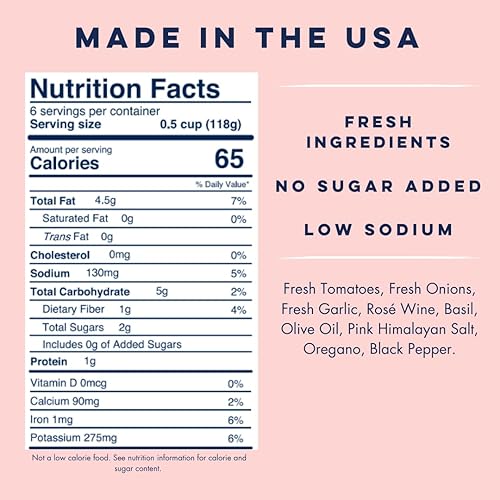 Miniatura 63 de Salsa de pasta Keto Chianti Wine de Yo Mama’s Foods – Pack de (2) – Sin azúcar añadida, baja en carbohidratos, baja en sodio, sin gluten, apta