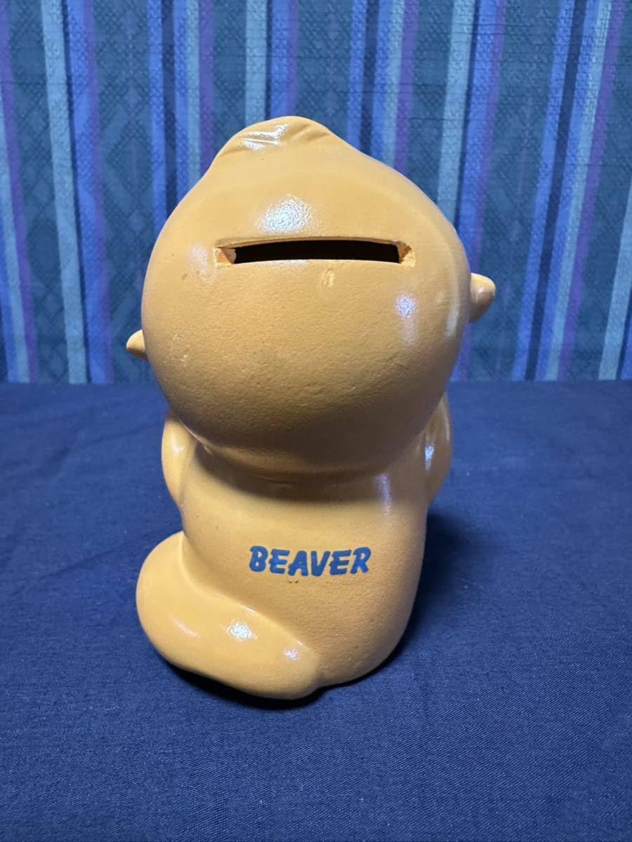 Amazon.co.jp: ビーバーエアコン 景品 ビーバーの貯金箱 陶器製 昭和