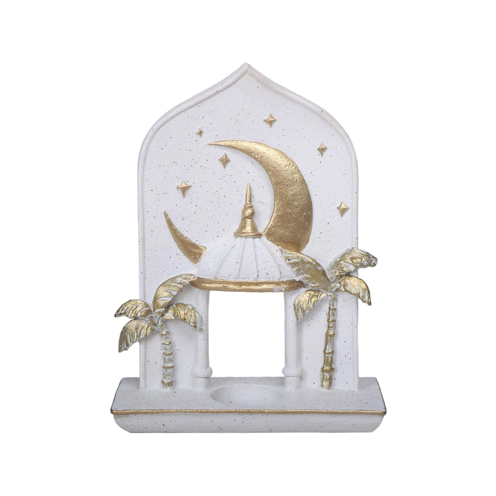 Msioytog Islamics Cultural Decors Resin Castles Sculpture Ramadans Ornament for Sophisticated Home and Workspaces Enhancement Gift Exotic Decors
