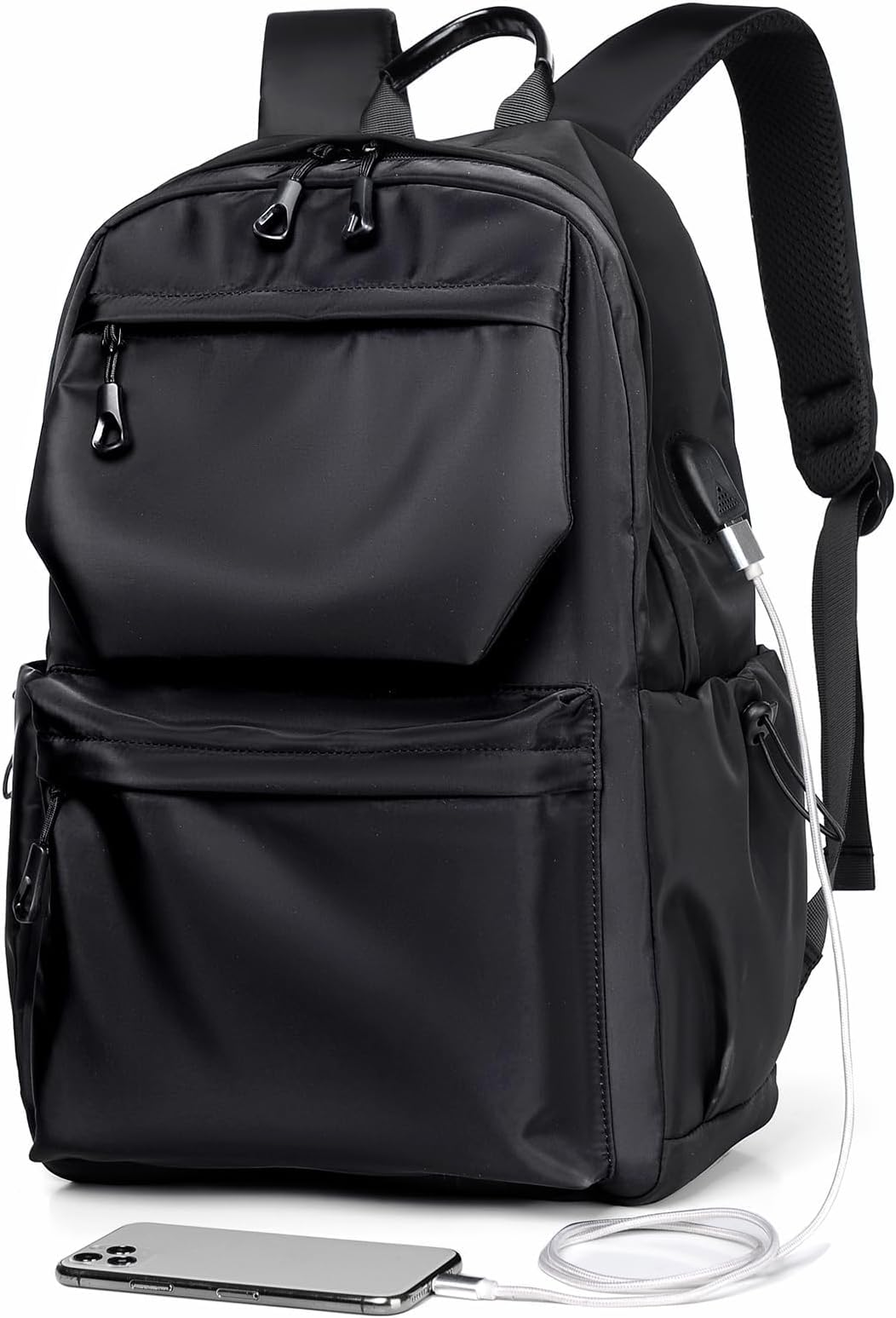 ™ Travel Backpacks for Students and Travelers: Business Laptop Bag Fits up to 15.6", Men and Women Backpack with USB Charging Port, Waterproof, Large Capacity