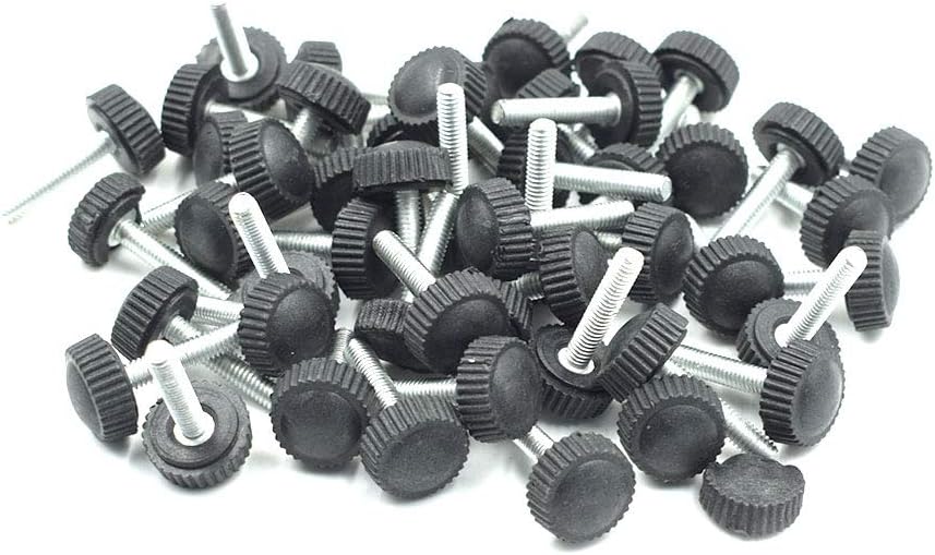 M4x12mm Threaded Knurled Thumb Screw Grip Knobs Thumb Screw 100pcs