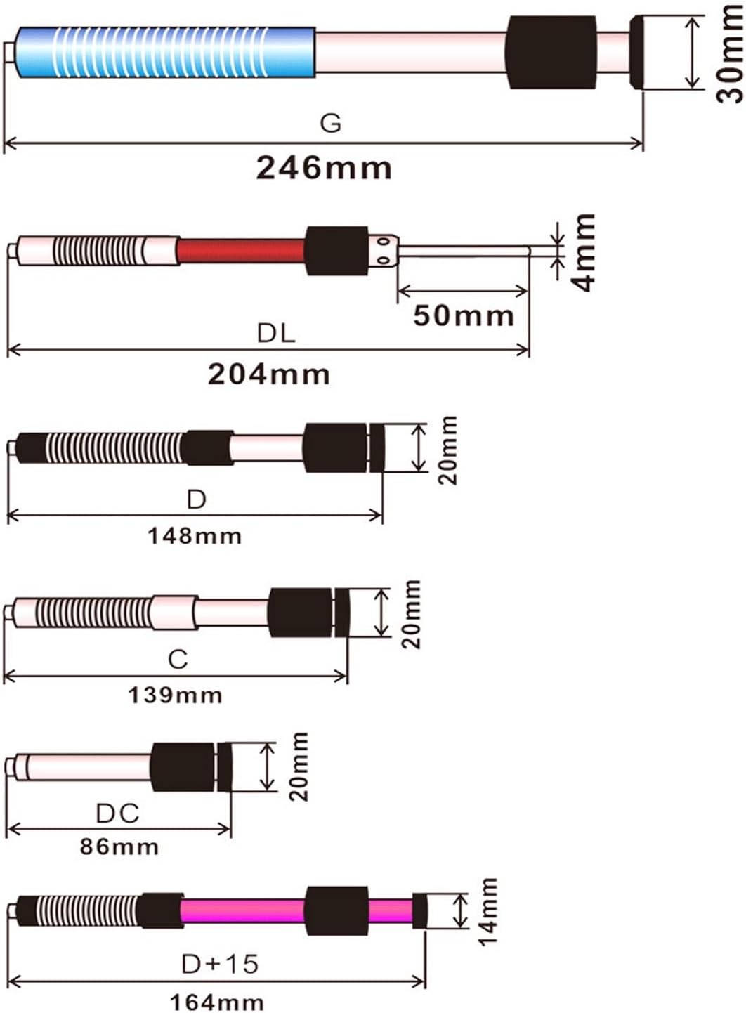 Portable Leeb Hardness Tester, Metal Probe, Testing, Measurement, and Physical Analysis Tool with Multiple Hardness Units, DL Type Senor