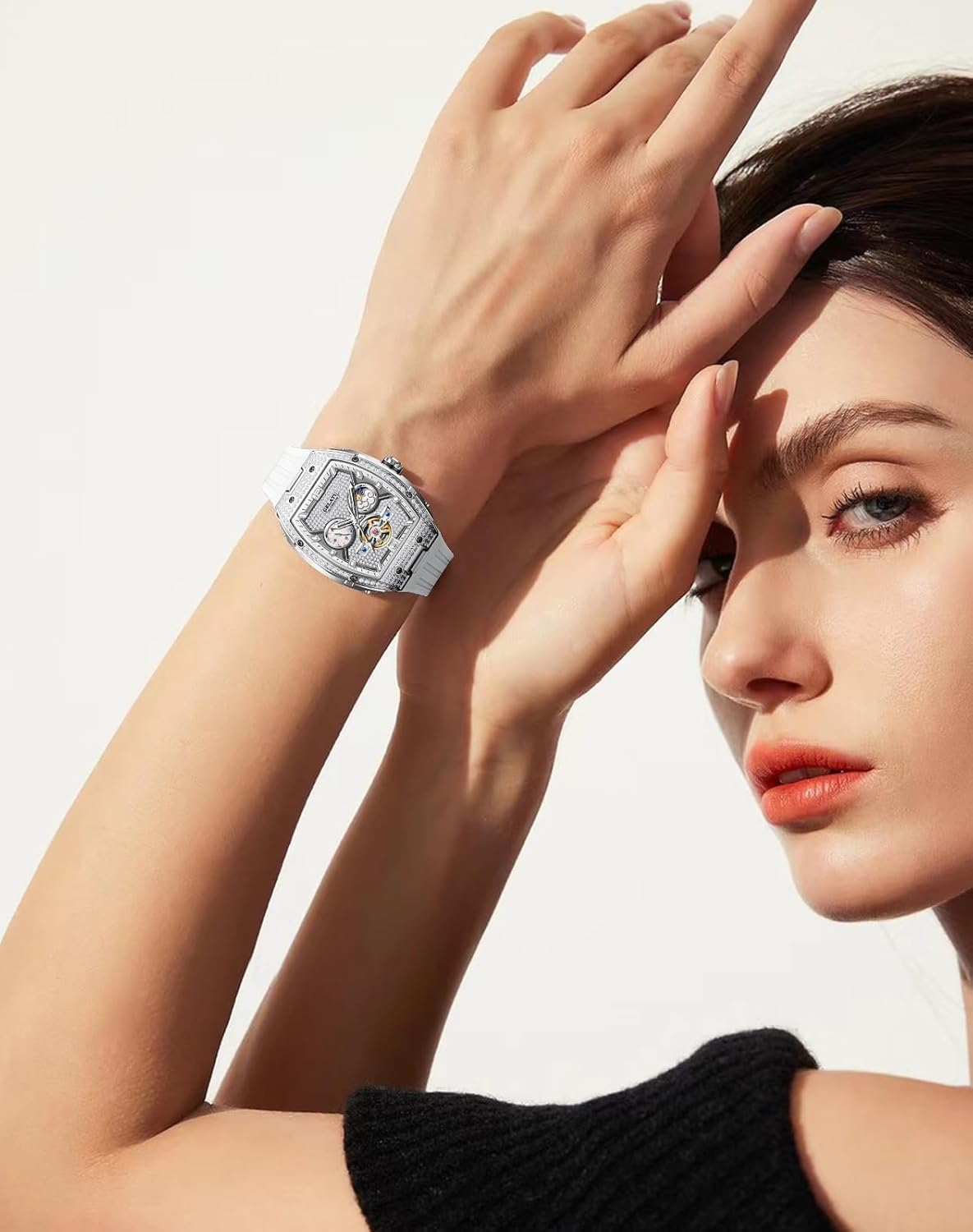 OLEVS Womens Automatic Watch Diamond Luxury Date Ladies Dress Classic Self Winding Wrist Watches Luminous Waterproof - Image 2