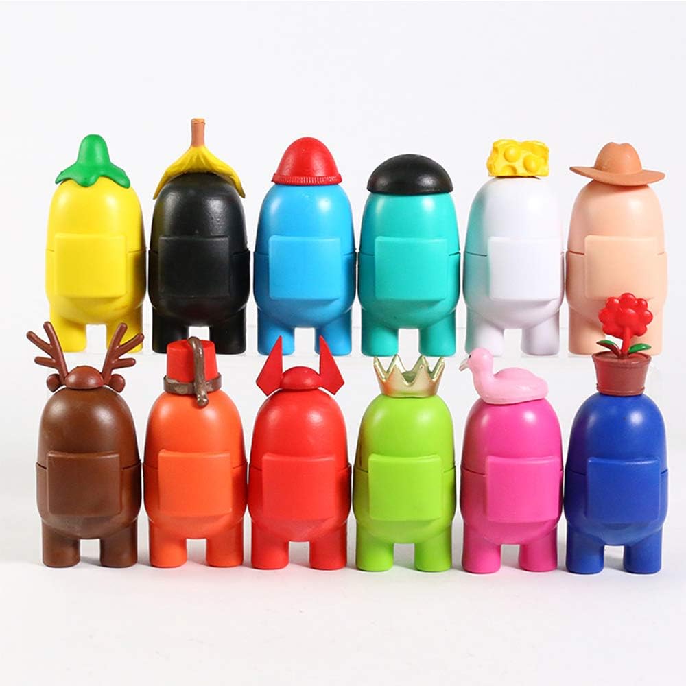 FUNDISINN Werewolf Kill Game Figures Toys PVC Action Figures Model Toys Cake Decorations for Game Accessories Computer Desktop Dolls Gifts Space Collection Toy (12Pcs-B) : Toys & Games