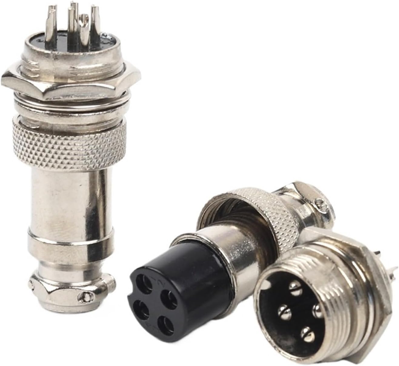 1 Set GX16 Nut TYPE Aero Male&Female Socket Electrical Wire Connector 2/3/4/5/6/7/8/9/10 Pin Connectors(7P)