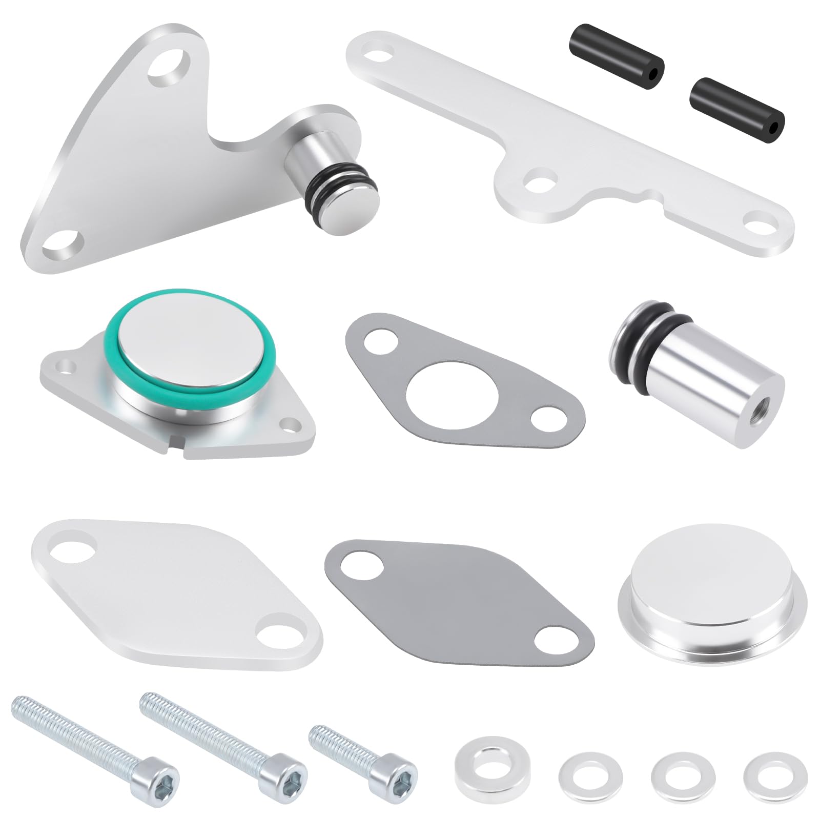 KAOLALI Set di 16 valvole EGR per motori diesel N47 N47S 2.0, ricambio di raffreddamento EGR compatibile con E81 E87 E88 E82 E90 E91 E92 E93 E60 E61