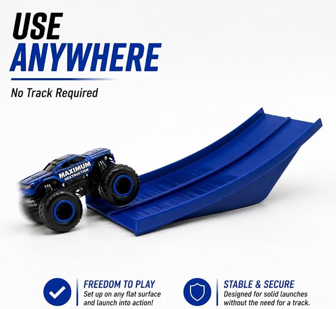 Rampa de salto Monster Truck para pistas Hot Wheels 1 pack miniatura 5