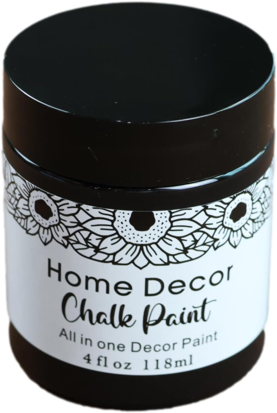 JAJADO Black Wood Paint 4 Oz/118ml Chalk Finish Paint