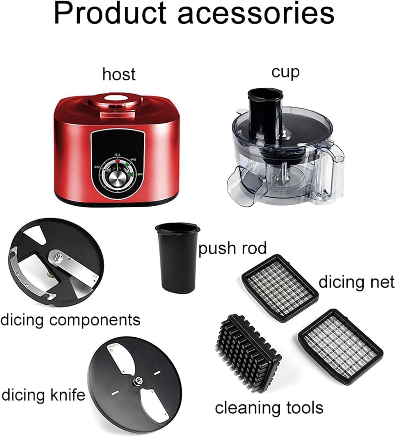 5L Electric Vegetable Dicer, Commercial Automatic Vegetable Dicer, Multifunctional Food Processor, Suitable for Restaurants and Canteens