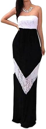 Vivicastle Womens USA Chevron Color Blocked Long Sleeve Empire Waisted Maxi Dress Small, W5, Blk/Ivy