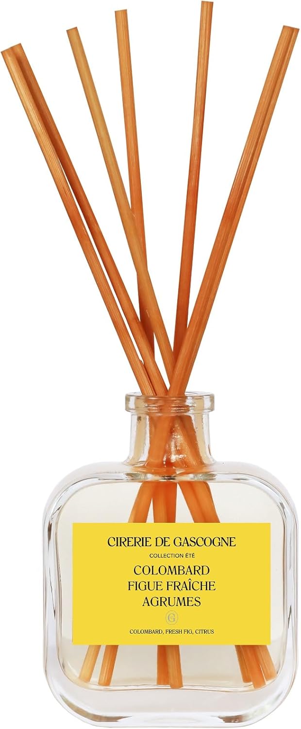 Colombard Fresh-Fig and Citrus Reed Diffuser, 200ml, Long Lasting Home Fragrance, Made in France