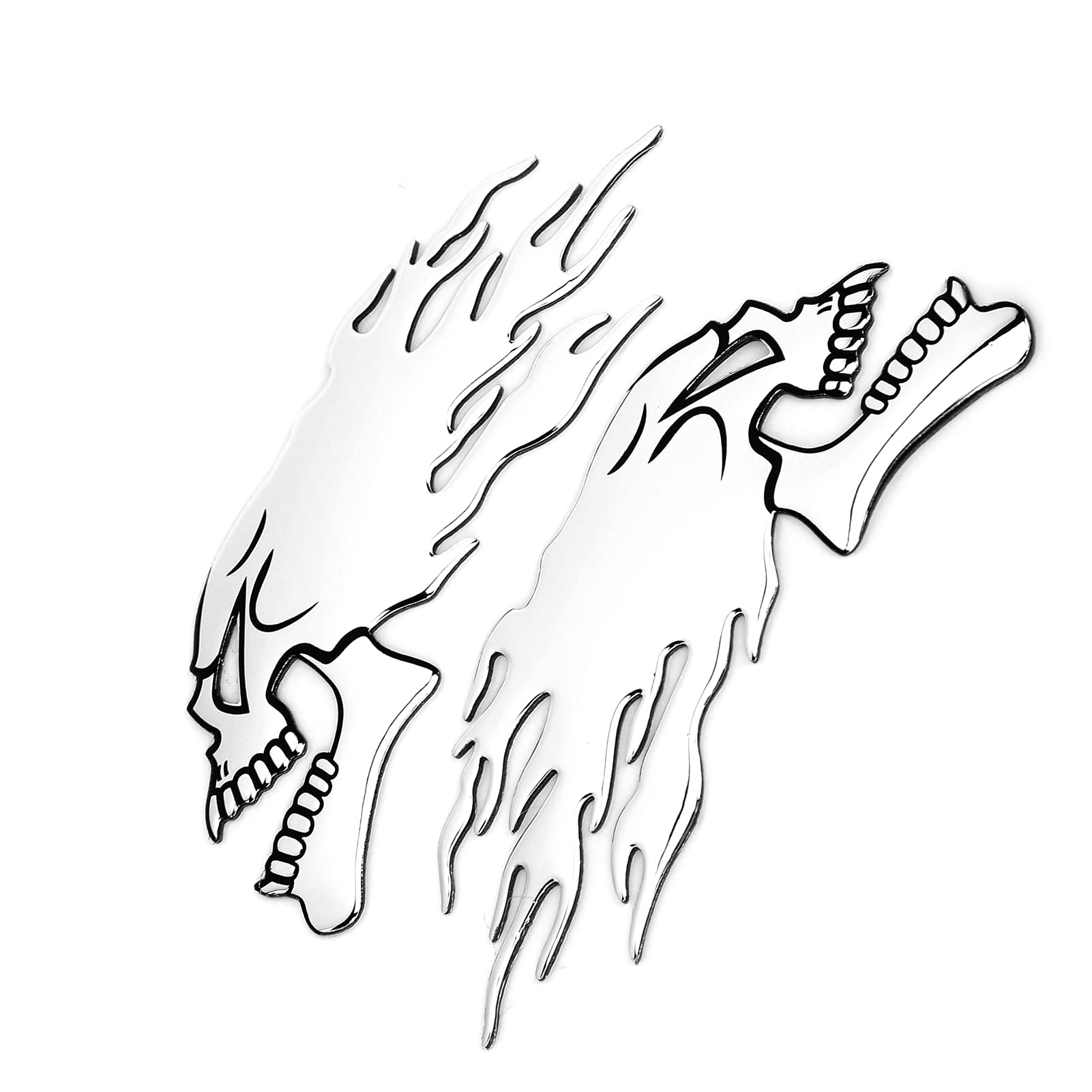 Aazon.co - 6 Pairs otorcycle Reflective Flae Stickers Flae Vinyl
