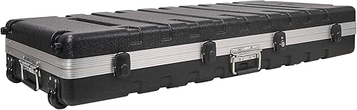 Miniatura 4 de Sound Town Funda ligera para teclado de 61 notas, funda de vuelo ATA con pestillos de bloqueo aprobados por la TSA, interior personalizable, ruedas