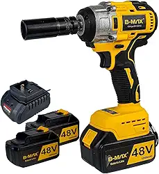 Kit Parafusadeira, Furadeira e Chave de Impacto Sem Fio 48V com 2 Baterias Bivolt – Potente, Durável e Versátil para Profissionais, Ideal para Trabalhos Pesados e Consertos em Casa