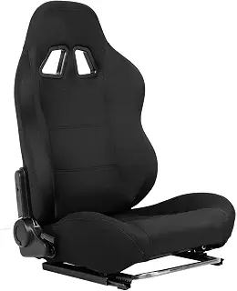 MINNEER レーシングシート ブラック アジャスタブル 人間工学に基づいたシート MINNEER Racing Wheel Stand用レーシングチェア シートスライダー付き