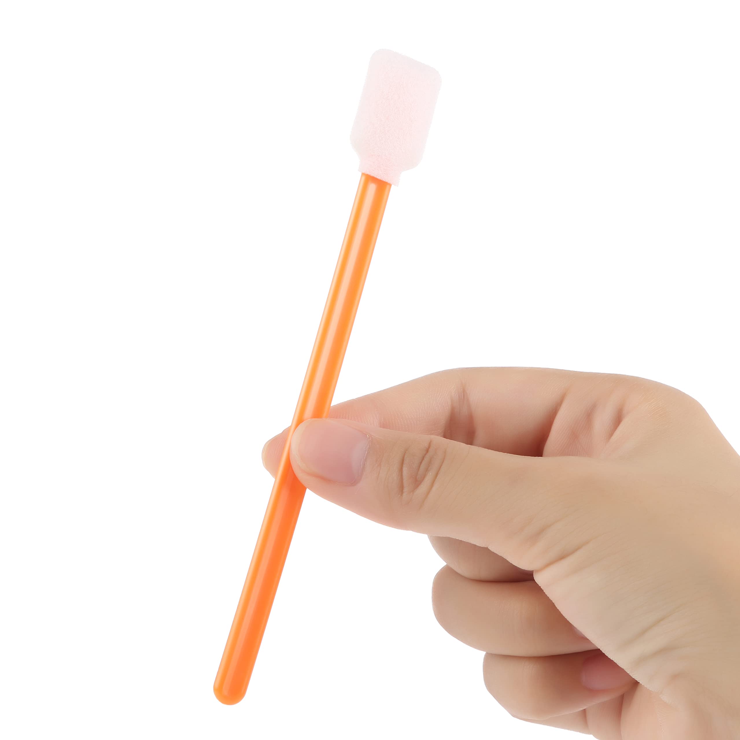 AAwipes Foam Swab Sticks (100 pcs Large Rectangular Foam Tips, 5.25", Orange) Cleanroom Cleaning Swab Sponge Stick for Inkjet Printer, Optical Instruments, Car Detailing — Amazon image 5