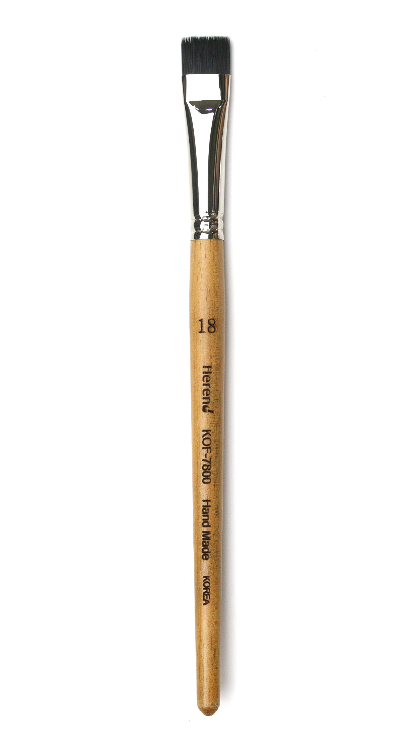 Herend BrushSeries KOF-7800 (No.2 ~ No.30) for Erasing Watercolor with Strong Synthetic Hair/Hake Flat Paintbrush (No.18)