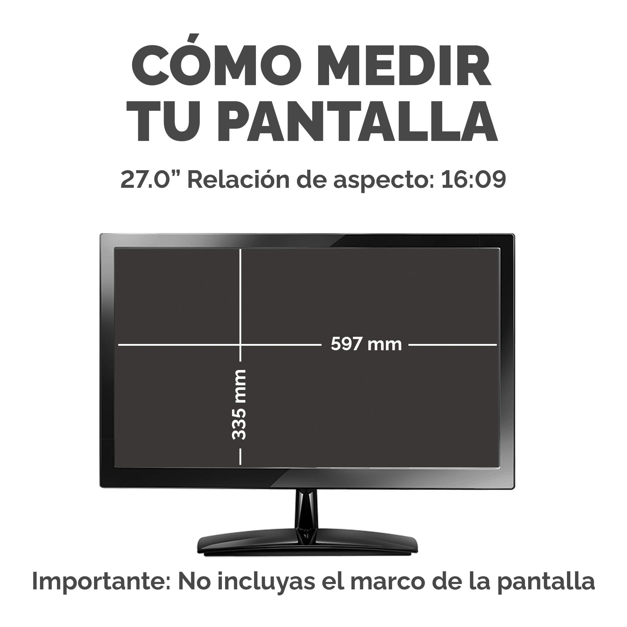 Fellowes Filtro de privacidad PrivaScreen – Protector de pantalla antirreflejos con filtro de luz azul para monitor 27.0" (16:9, 597 × 335mm) con pestañas Quick Reveal™