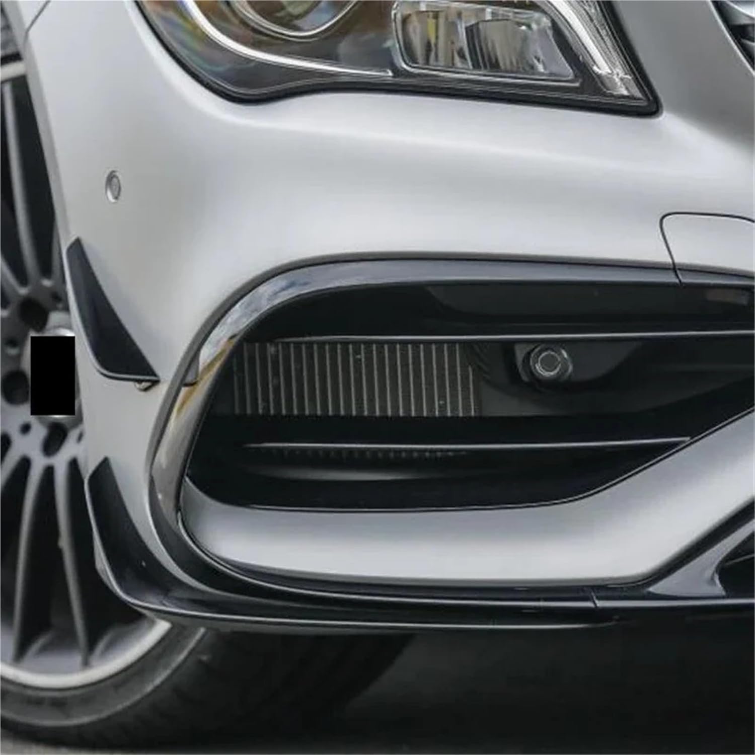 Compatible for Mercedes Benz CLA Class W117 C117 CLA45 CLA200 CLA220 AMG 2016-2018 Car Front Bumper Side Fog Light Splitter Spoiler Tuning