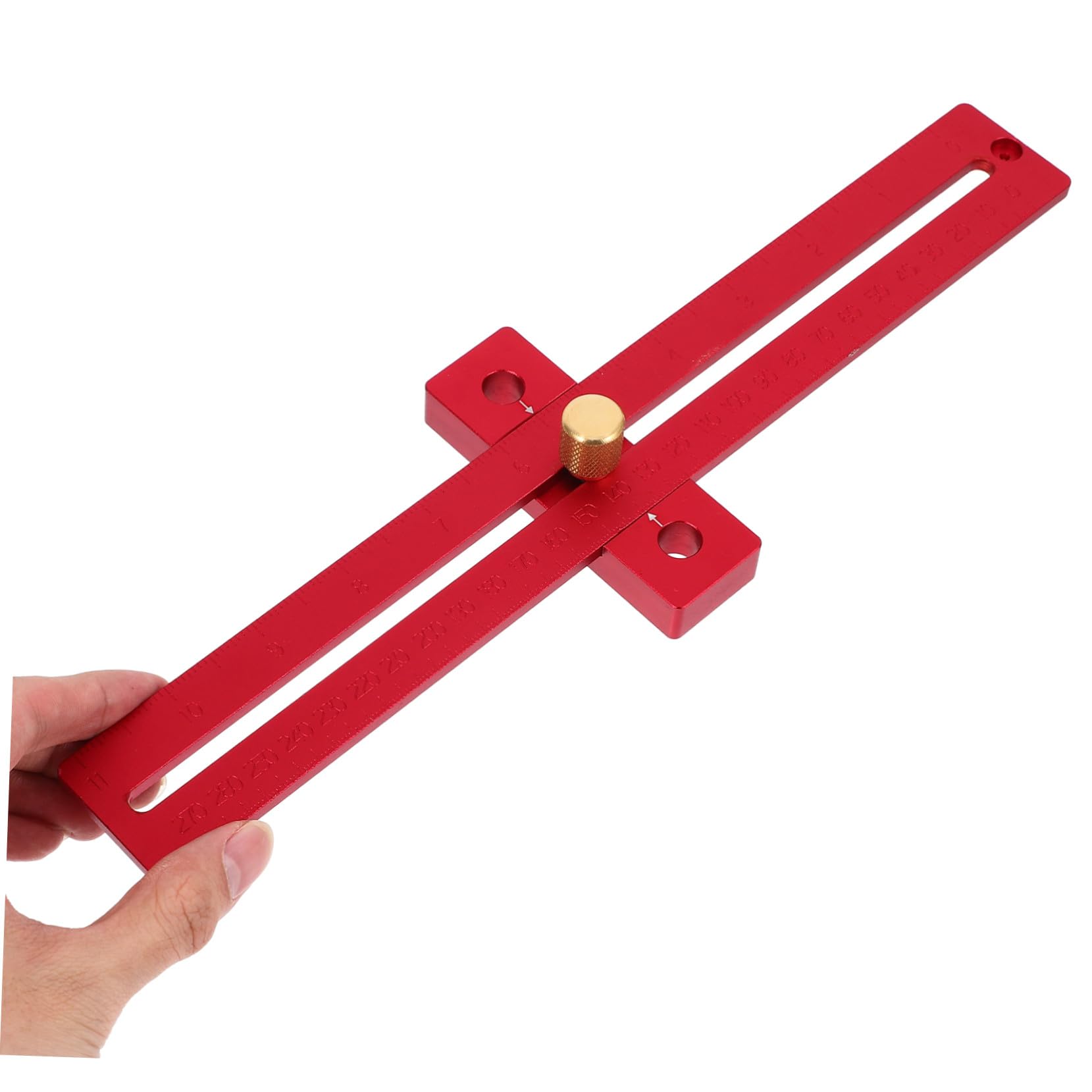Regla de Carpintero de Aleación de Aluminio Resistente para Marcado y Medición Precisa Herramienta Multiuso para Estudiantes para Carpintería y Proyectos de Ingeniería