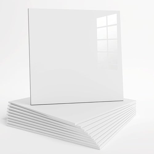 10pcs Peel and Stick Tile Shower Waterproof Marble Tiles Wall Panels, 11.8"x11.8" Self-Adhesive Backsplash Tile, PVC Wall Panels Shower Tiles for Home Bathroom, Kitchen, Living Room White (1)