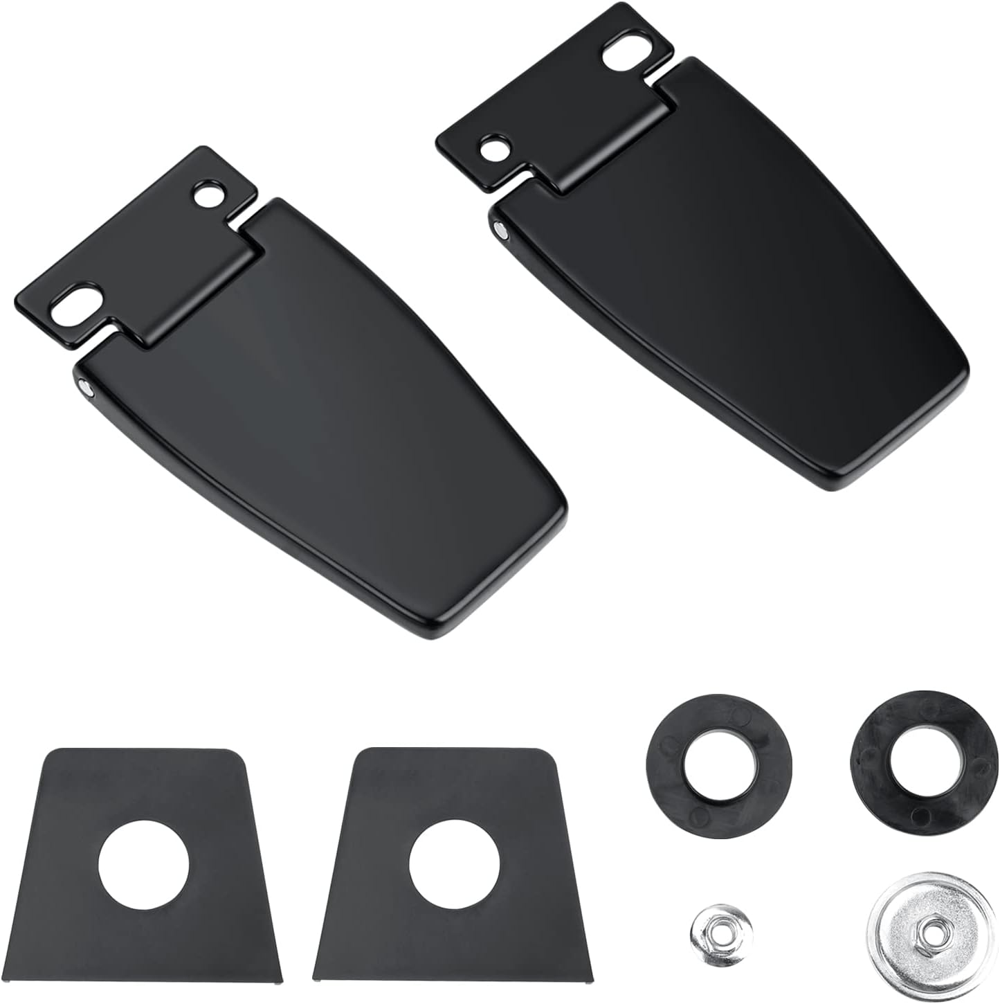 926-119 Back Hatch Liftgate Glass Hinges Compatible with Jeep Wrangler(1987-2006) Rear Window Glass Hinges Replace OE# 5013722AA, 5013722AB Pair of Rear Left & Right Window Hinge Set