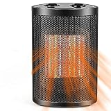 Raumheizung, Tragbare Raumheizung 1500W/750W mit Überhitzungsschutz & Kippschutz Persönliche Mini-Heizung mit Einstellbarem Thermostat Schnelle Heizung - Perfekt für Zuhause oder Büro