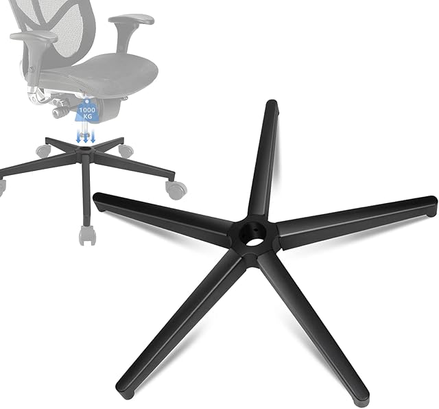 Baasha office chair base, office chair base replacement, black base, swivel chair base, chair base suitable for 11mm x 22mm castors, 50mm gas spring,office chairs partsused to fixed office chair