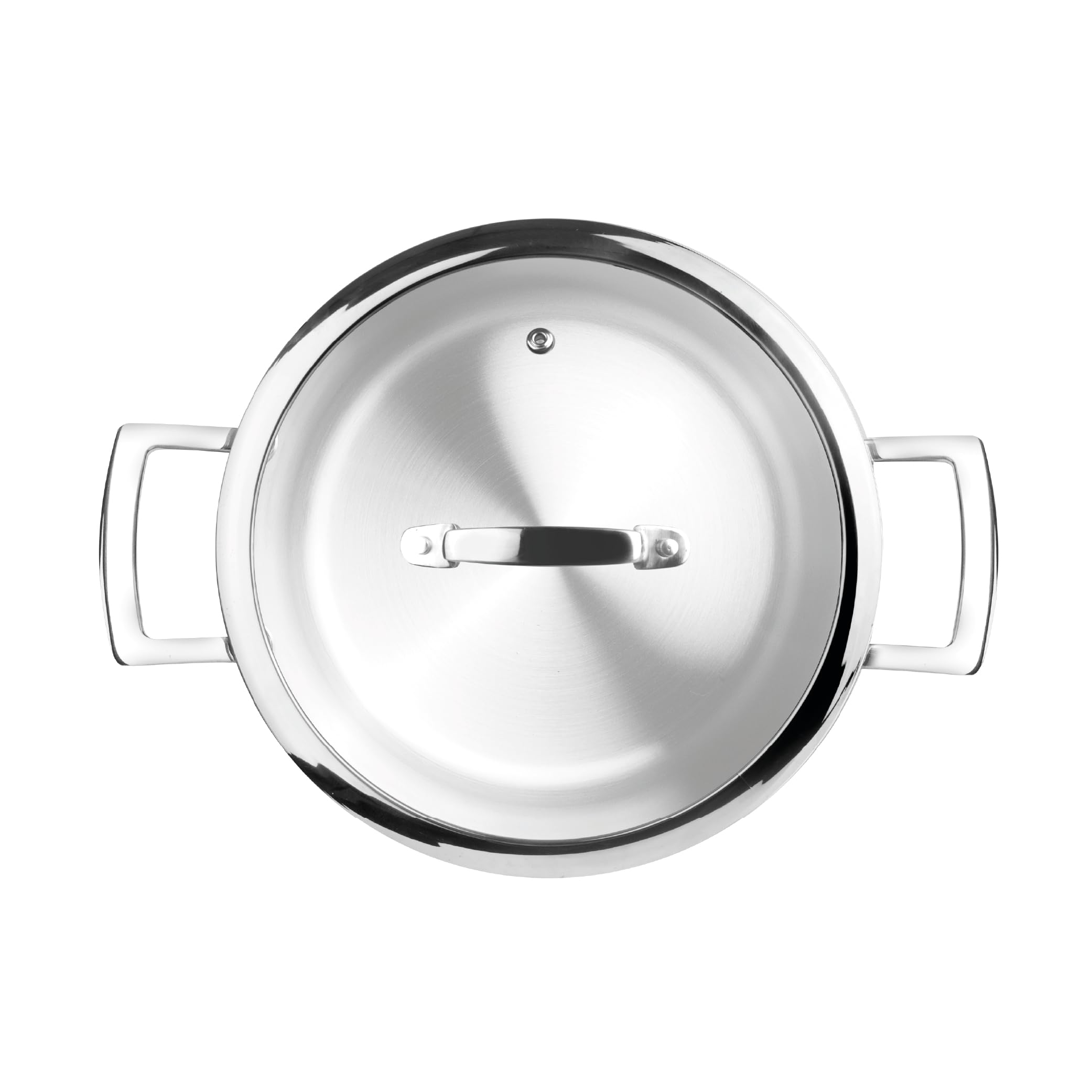 IBILI - Casserole tricouche Triply naturelle 26 cm, acier inoxydable, convient pour induction, sans antiadhésif