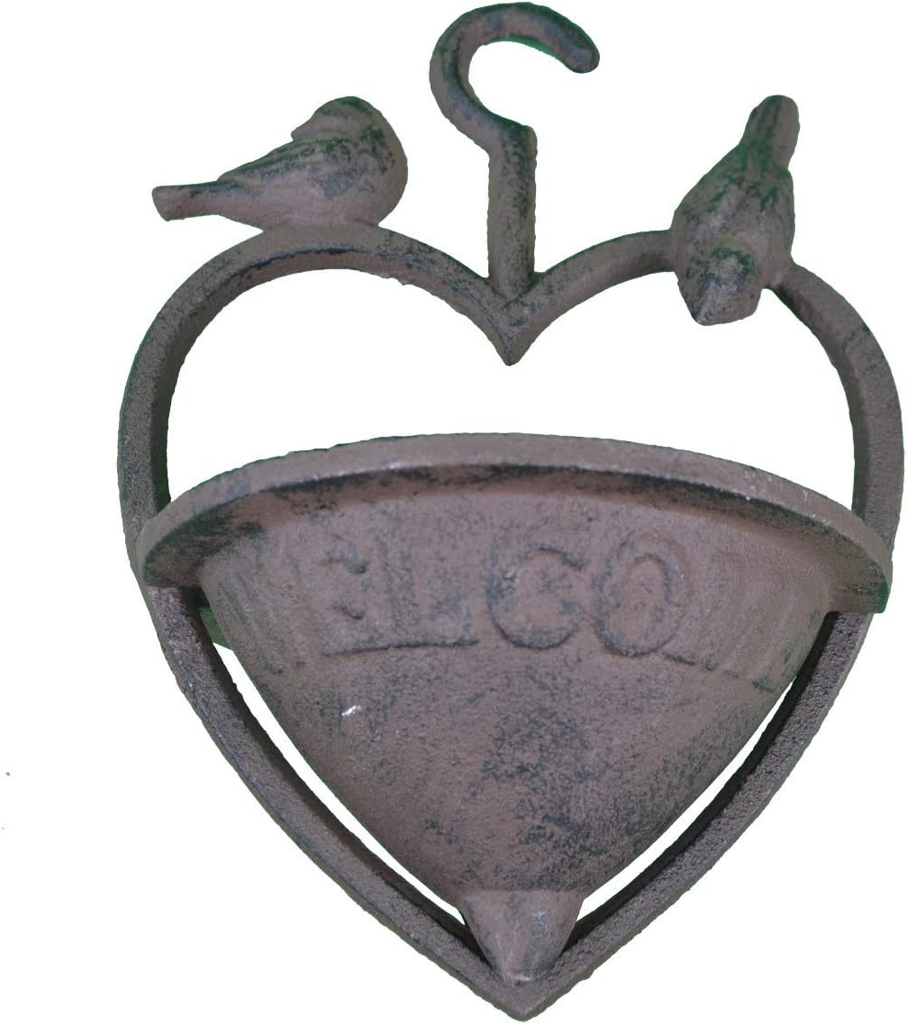 Hanging Heart Shaped Love Bird Feeder Or Bath 5.5 Wide