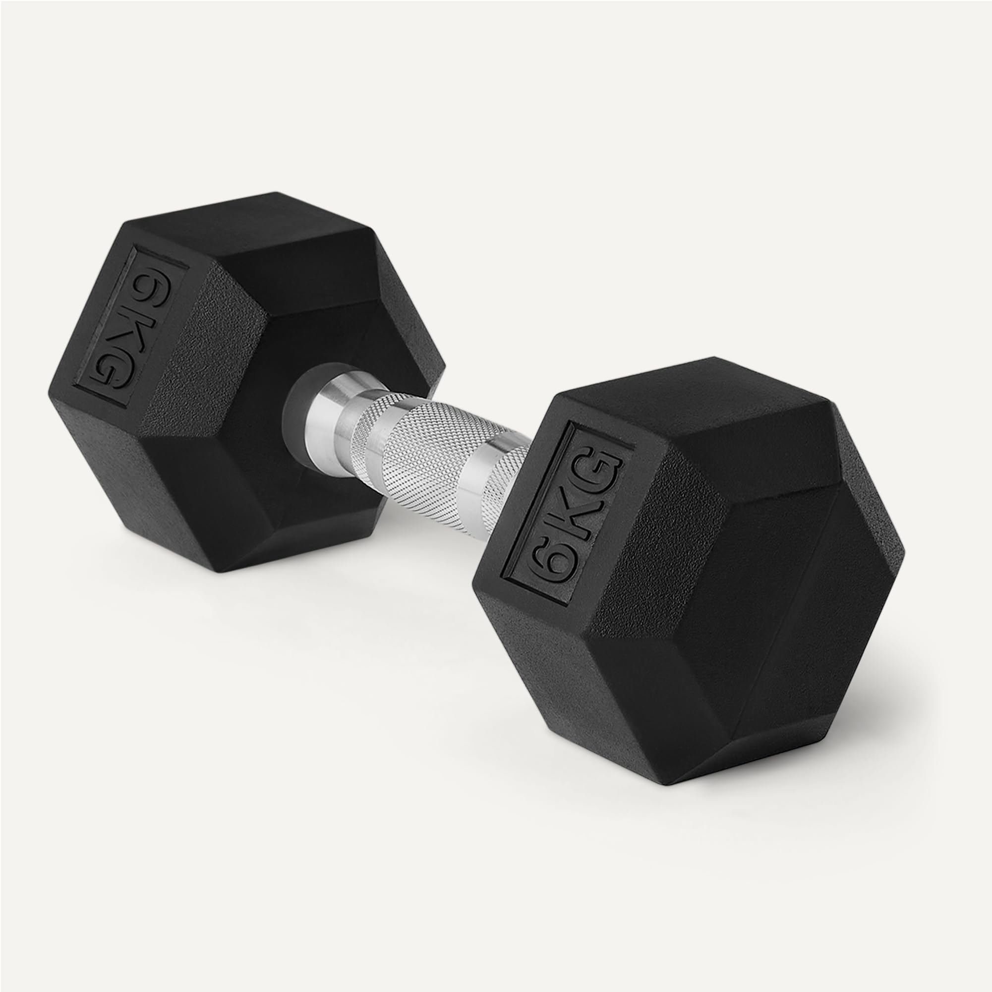Amazon Basics Rubber Encased Hex Dumbbell Weights Set