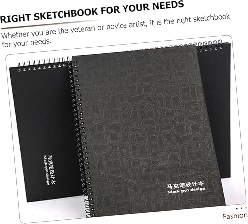 Miniatura 3 de KALLORY Drawing Book Blank Diary Journal Blank Sketch Pad Hardbound Sketchbook Hardcover Spiral Notebook Art Sketch Book Blank Books DIY Painting