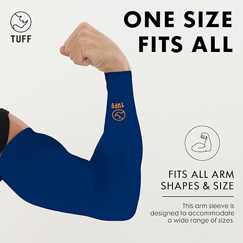 Miniatura 2 de TUFF - Mangas de compresión para brazos refrigerantes, mangas de brazo UPF 50 para hombres y mujeres..