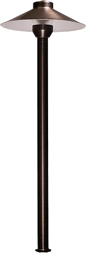 BestPro Lighting 12V Iluminación de paisaje 3W LED Luz de camino de latón (BPL304BRZLED)