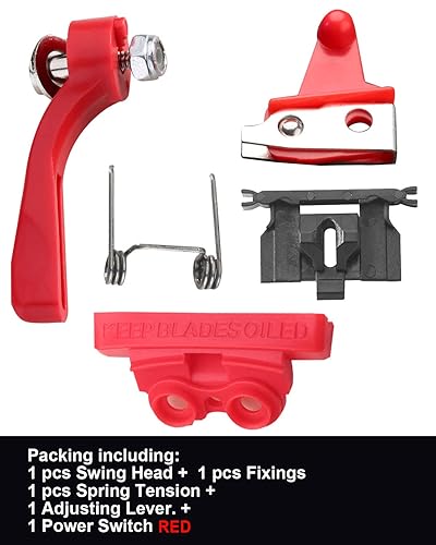 Miniatura 39 de WAHFOX 4 piezas de tensión de resorte y reemplazo de cabeza oscilante bloque guía de plástico lengua seguidor para WahL Magic Clip