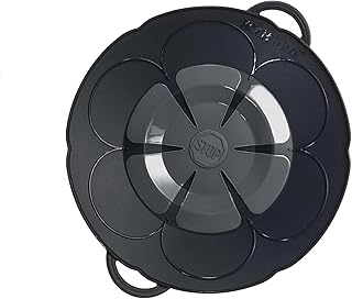 Kochblume das Original, Silikon Überkochschutz für Töpfe und Pfannen, Mikrowellen-Deckel, Spritzschutz und Dampfgar-Aufsat...