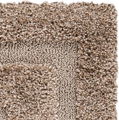 Image of Beige Microfiber Plush Shaggy Carpet 12x14 Feet Designed with Soft Dense Fibers, Anti Skid Backing and Handwoven Comfort for Bedrooms, Living Rooms and Home Spaces