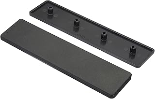 MECCANIXITY 20Pcs Standard Plastic Rectangle Aluminum Extrusion End Cap Black 160x40mm for Trolley, Fish Tank Rack, Storage Rack