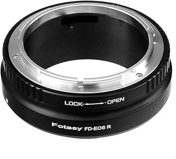 Fotasy FD Mount Lens to Cannon EOS RF Mount Adapter, FD EOS R Adapter, FD RF, FD FL Classic Manual Lense Adapter, Compatible with Canon EOS R Mirrorless Camera EOS R RP Ra R3 R5 R6 R7 R10